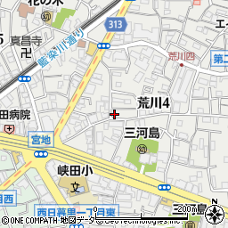 東京都荒川区荒川4丁目12-5周辺の地図