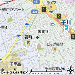 東京都豊島区要町3丁目16-14周辺の地図