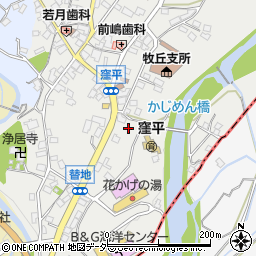 山梨県山梨市牧丘町窪平361周辺の地図