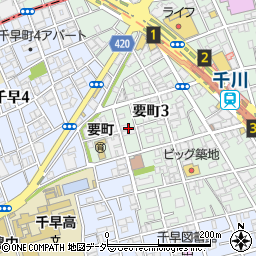 東京都豊島区要町3丁目16周辺の地図
