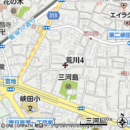 東京都荒川区荒川4丁目12-14周辺の地図