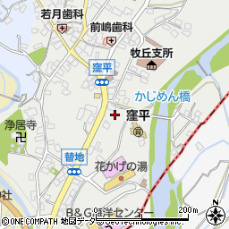 山梨県山梨市牧丘町窪平361-1周辺の地図