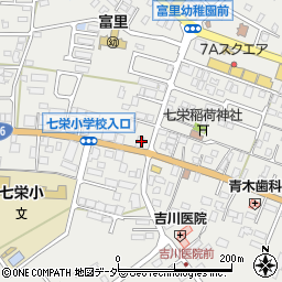 千葉県富里市七栄128-2周辺の地図
