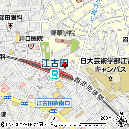 ザ・パーク江古田駅前駐車場周辺の地図