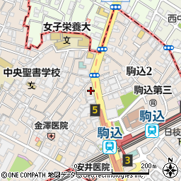 駒込漢方堂薬局周辺の地図