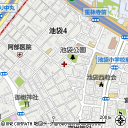 東京都豊島区池袋4丁目8-1周辺の地図