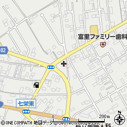 千葉県富里市七栄420-1周辺の地図