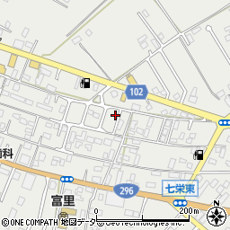 千葉県富里市七栄365周辺の地図