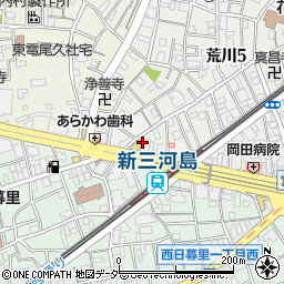 東京都荒川区荒川5丁目18周辺の地図