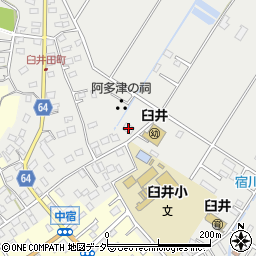 佐倉市臼井西地域防災集会所周辺の地図
