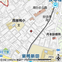 東京都豊島区西巣鴨2丁目12周辺の地図