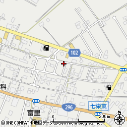 千葉県富里市七栄365-5周辺の地図