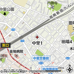東京都北区中里1丁目23周辺の地図