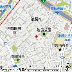 東京都豊島区池袋4丁目9-12周辺の地図