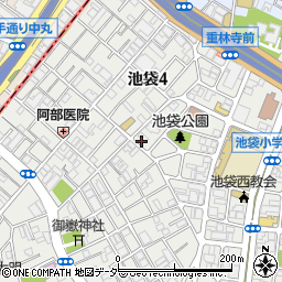 東京都豊島区池袋4丁目9-2周辺の地図