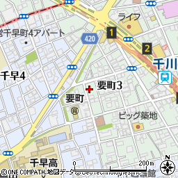 東京都豊島区要町3丁目16-8周辺の地図