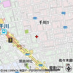東京都豊島区要町3丁目34-12周辺の地図