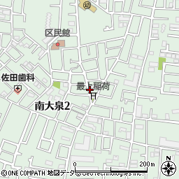東京都練馬区南大泉2丁目周辺の地図