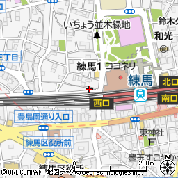 餃子マニア 練馬店周辺の地図