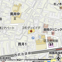 コモディイイダ中村橋店周辺の地図