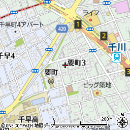 東京都豊島区要町3丁目16-11周辺の地図