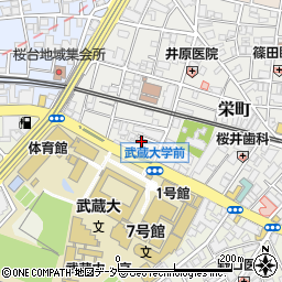 東京都練馬区栄町11-17周辺の地図