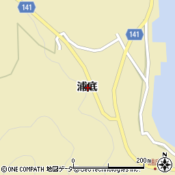 福井県敦賀市浦底周辺の地図