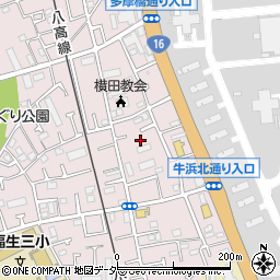 東京都福生市福生2356-13周辺の地図