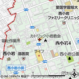東京都江戸川区西小岩4丁目4-1周辺の地図