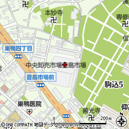 中央卸売市場豊島市場周辺の地図