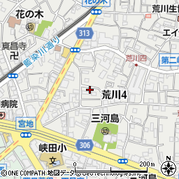 東京都荒川区荒川4丁目12-10周辺の地図