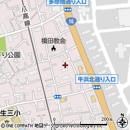 東京都福生市福生2356-15周辺の地図