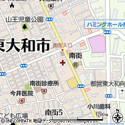 青梅信用金庫東大和支店周辺の地図