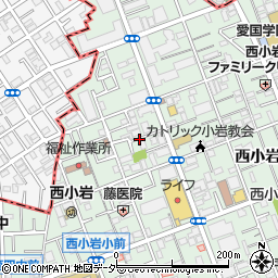 東京都江戸川区西小岩3丁目36周辺の地図
