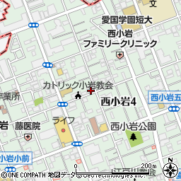 東京都江戸川区西小岩4丁目4-21周辺の地図