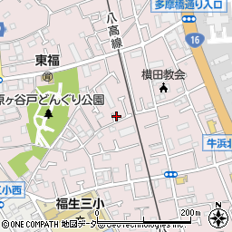 東京都福生市福生2321-3周辺の地図