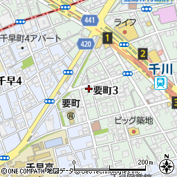 東京都豊島区要町3丁目16-10周辺の地図