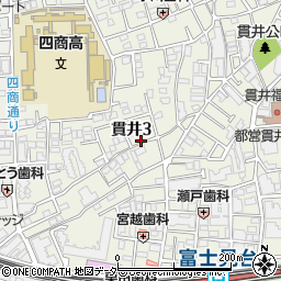 神谷邸♯練馬区貫井3丁目akippa駐車場周辺の地図