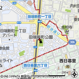 田端新町公園トイレ周辺の地図