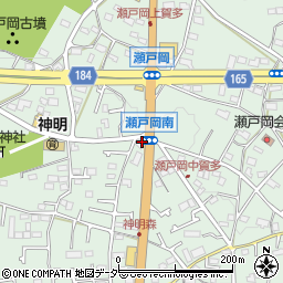 東京都あきる野市瀬戸岡周辺の地図