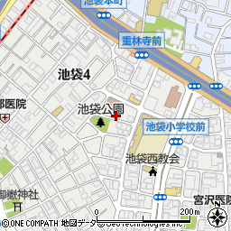 東京都豊島区池袋4丁目21-3周辺の地図