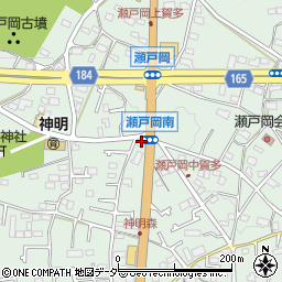 東京都あきる野市瀬戸岡周辺の地図