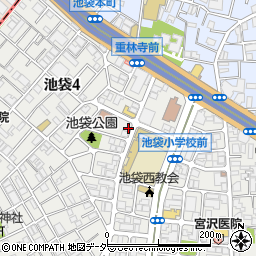 東京都豊島区池袋4丁目21-15周辺の地図