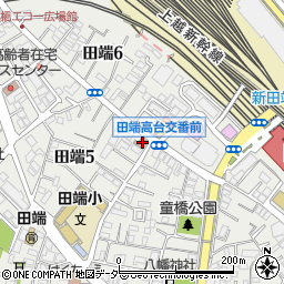 田端郵便局周辺の地図