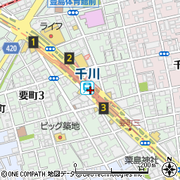 東京都豊島区周辺の地図