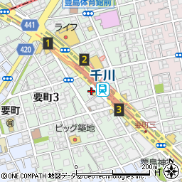 ぎょうざの満洲 千川駅前店周辺の地図