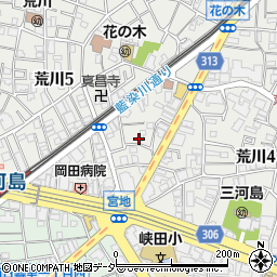 東京都荒川区荒川5丁目8周辺の地図