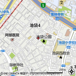 東京都豊島区池袋4丁目9-7周辺の地図