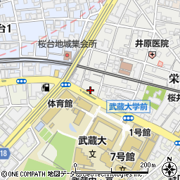 東京都練馬区栄町14周辺の地図