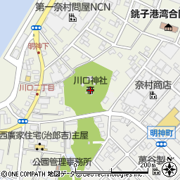 川口神社周辺の地図